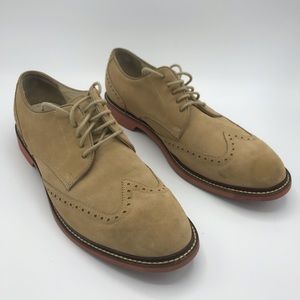 Cole Haan Dress Shoes Suede Mens Size 12 beige